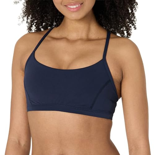 Amazon Essentials Donna Reggiseno Sportivo FormFlex da Yoga con Spalline a Vogatore sul Retro, in Tessuto Morbidissimo, Supporto Leggero