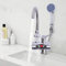 Qussse Rubinetto per vasca da bagno con doccetta, scaldabagno elettrico istantaneo, rubinetto caldo, per bagno e cucina