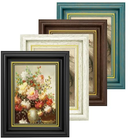 8x10 photo frame - 4Pack Premium Vintage Picture Frames 8x10 for 25.4x20.3 cm Photo Picture Poster, 10x8 Picture Frames for Wall Mount & Tabletop
