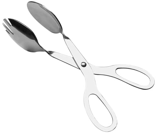 UTHCLO Pinzas para Ensalada de Acero Inoxidable Clip Multiusos para Servir Comida Diseño Antideslizante para Barbacoa Buffet