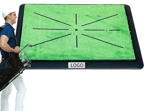 Alfombrilla de golf para entrenamiento de swing para ejercicios y entrenamiento, alfombrilla de entrenamiento de golf multifuncional, para exterior, hogar, jardín, interior, oficina, césped, garaje