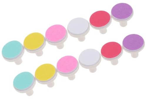NOLITOY Cortaúñas Eléctrico para Bebés 12 Cabezales de Lima Compactos y Ligeros, Juego Portátil para Cuidado Seguro de Uñas Infantiles