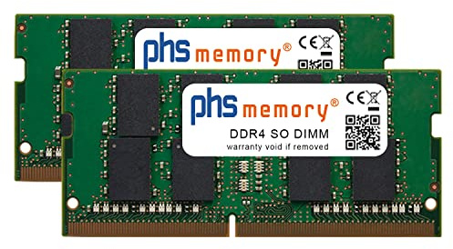 PHS-memory 32GB (2x16GB) Set Memoria RAM Compatibile con Apple Mac Mini Core i3 3.6 (Late 2018) DDR4 SO DIMM 2666MHz PC4-21300S