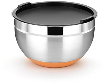 BRA Efficient Bol de Acero Inoxidable 20 cm, 3.2 litros