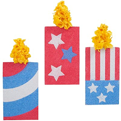 Fun Express Firework Sand Art Sets, 12 Pieces