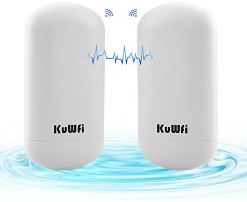 450 Mbit/s Wireless Bridge, 2KM 5,8G Point to Point WiFi Bridge Outdoor, Outdoor Wirels WLAN Access Point für Geschäft, Scheune, Garage, Gebäude, Netzwerklösun, 2 100 Mbps Port, 24V POE, 2PCS