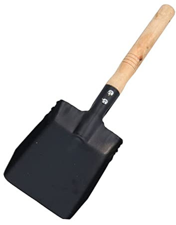 Yardwe Petite Pelle Fer avec Manche Bois pour Jardinage Outil Pratique pour Creuser Et Nettoyer Les Débris Extérieurs