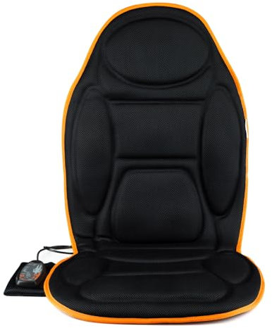 Massagematte Medivon Cosy Mesh Black mit Wärmefunktion, Massagesessel