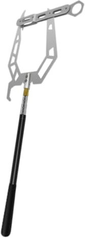 SouiWuzi Teleskopischem Moorseil von Legierungen, Bootshaken Threader Multifunktion Legierung Teleskope Moorseilgewinde Haken