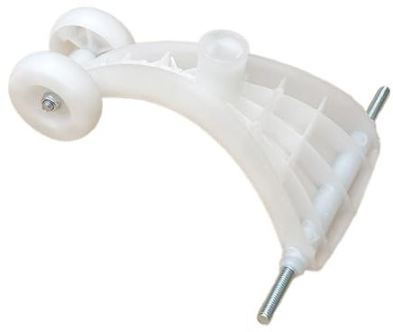 Baoblaze Babyschaukel Autorad Zubehörteil Drehrad Dreieck Einfach zu ersetzen DIY Räder Teil Radreparatur Wackelautoteil Leise, Weiß