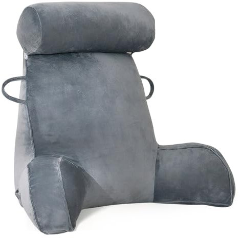 GKXLH Almohada de Lectura - Almohadas de Lectura de Terciopelo para Sentarse en la Cama Adultos, Almohada de Espalda para Sentarse en la Cama con Almohada Redonda, Almohadas de Descanso para la Cama