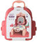MINISO Role Play Kids Dressing Table, Pretend Makeup Set for Kids, Kids Vanity Table with Hair Dryer, Mirror and Many Accessories, Role Play Toys for 3 Year Old Girls, Birthday Gifts