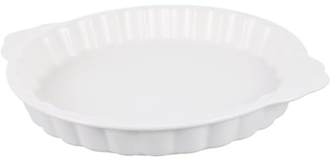 Luxshiny Fuente Cerámica Para Horno Bandeja Para Cocinar Diseño Cómodo y Resistente