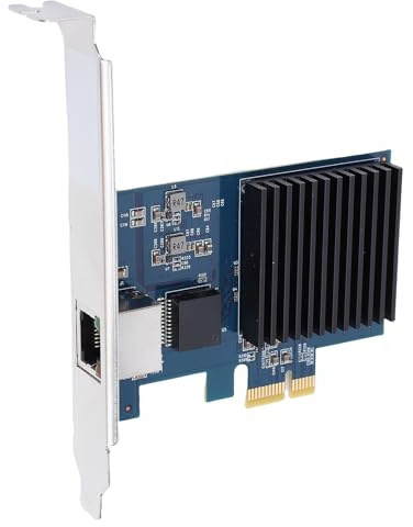 Denash PCIe Network Card, 10G Ethernet Adapter for Linux IPv4/IPv6, IEEE 802.3an, PCIe Gen 4 X1 with NBASE T, IEEE 802.3az