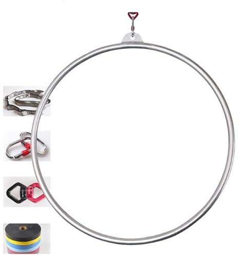 OzcNykt Aro AéReo, Aro De Circo, Equipo De Danza Y Fitness, Acero Inoxidable, para Entrenamiento De Yoga Y Danza AéRea, Accesorios De Circo 85CM