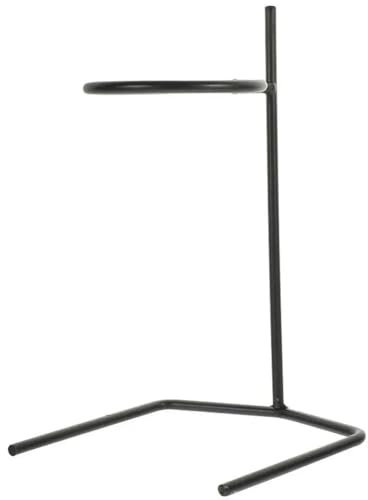 FUBESK Soporte de filtro de café de acero inoxidable para soporte de goteo de café, soporte de café de alambre de metal, 8.4 x 5.3 pulgadas, negro