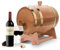 Wein, Eichenfass, 1,5/3/5/10 l, Eichenfass für Wein, Whisky Tequila, Weinspender Holzfass, auslaufsicher (3 l)