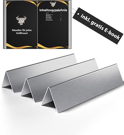 Elite BBQ Cache-brûleur massif 1,5 mm pour Weber Spirit 210 220 à partir de 2013, Flavorizer Bars Weber Spirit Barbecue à gaz Spirit 210 Pièces de rechange 7365 Réflecteur de chaleur Spirit I & II