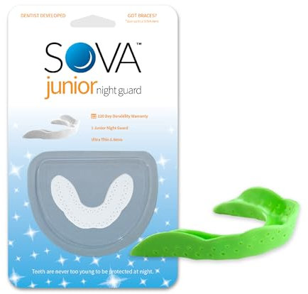 SOVA - Protège-dents dentaire pour enfants, couleur vert - Gouttière Dentair - Anti Bruxisme