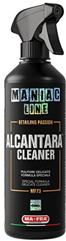 Mafra Maniac Line, Alcantara Cleaner, Gentle Cleaner with Special Formula, Effective on Ostinate and Mixed Dirty, 500 ml
