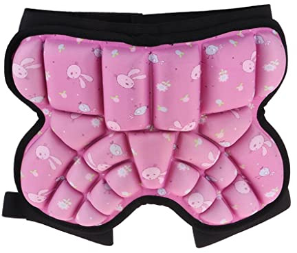 Amagogo 3D Padded Hip Protective Short Children Butt Pad EVA Short Pant, Pink