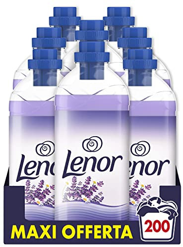 LENOR Ammorbidente Lavatrice Concentrato, 200 Lavaggi (8x25), Lavanda e Camomilla, per una Freschezza Ottima e una Morbidezza ispirata alla Natura, Profuma Ogni Notte fino a una Settimana