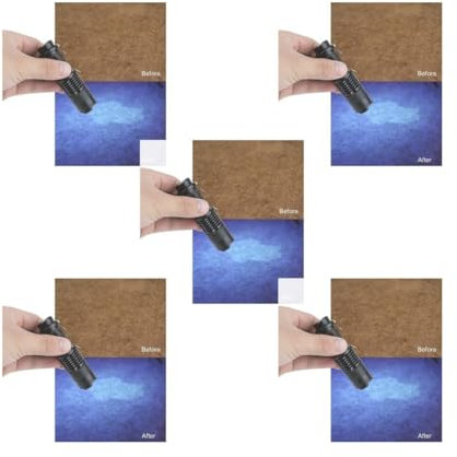 Paowsietiviity Ziguang 395 Lot de 5 lampes de poche à lumière UV zoomables pour la chasse et l'inspection des fluides corporels Violet 395 nm