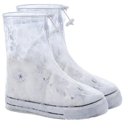 VEOIRXU 1 Paire de Couvre Chaussure Impermeable Surchaussures Impermeables Réutilisables Protege Chaussure Pluie Antidérapante Couvre-chaussures pour L'extérieur les Jours Pluvieux et Neigeux