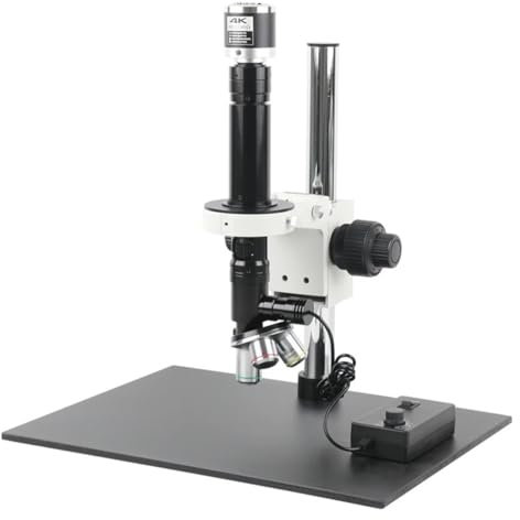 Microscope 400X 1000X 4000X Coaxial Light Lens Microscope Focus Adjustment Arm Holder 48MP 4K 2K HDMI USB Digital Video Microscope Cameras(48MP 4K HDMI USB-02)