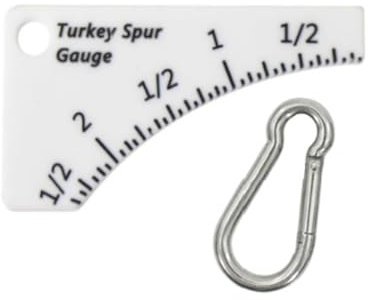 hiwhale Wilde Turkey Spur Gauge, Präzisions Jagd Werkzeug zur genauen Sporn messung und Alters bestimmung, mit Bergsteiger Schnalle, Truthahn Jagd zubehör