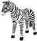 vidaXL Plüschtier Stehend Zebra XXL Plüschspielzeug Stofftier Kuscheltier