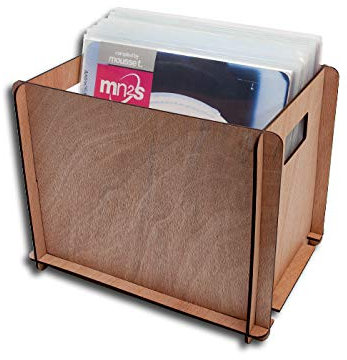 Protected Schallplatten Plywood Holz Box
