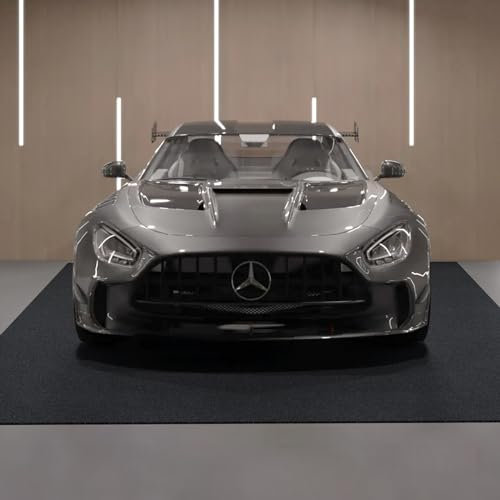 VEVOR Alfombrilla para Suelo de Garaje 1493,5x1828,8mm Alfombrilla Protectora Antideslizante Impermeable Agua Barro Aceite para Coche con Respaldo de TPE Antifugas Fácil de Limpiar Corte, Varios Usos