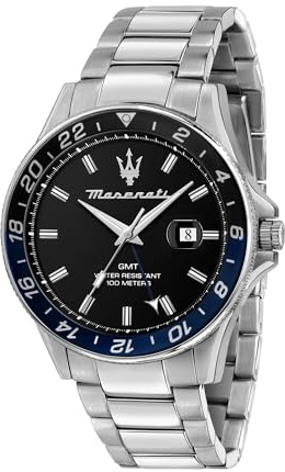 Maserati Reloj Hombre, Tiempo y Fecha, Analógico, 44 mm, Colección SFIDA Edición Limitada - R8853140011