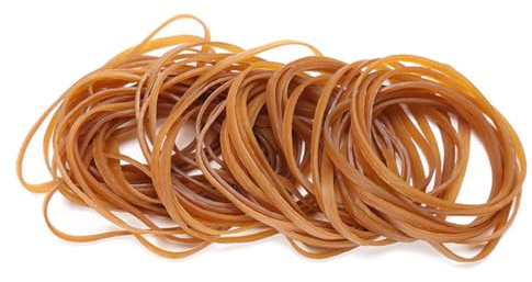 100 Pcs Elastic Bands Heavy Duty Large Rubber Elastic Bands Natural Strong Stretchable Bands Set for Home School Office Bank Supplies