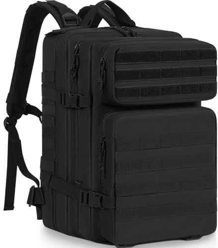35L Military Tactical Backpack, MOLLE Rucksack with Laptop Compartment