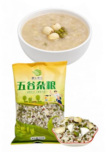 500g Nutritious Green Bean And Lily Bulb Porridge - Easy To Cook, Delicious & Versatile Breakfast Option