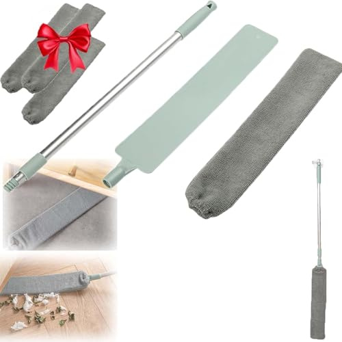 Artefacto de Limpieza de Polvo Retráctil,Herramienta de Limpieza Extensible para Zonas de Difícil Acceso,Cepillo Limpieza de Polvo Flexible,Reutilizable y Lavable para El Hogar (1PCS)