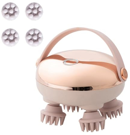 Masajeador De Cabeza Para Cuero Cabelludo Eléctrico - Rascador Impermeable De 3 Velocidades - Masajeador Rascador De Cabeza, Para Hombres, Mujeres, Ducha, Spa, Viajes En Casa, Cuidado Diario