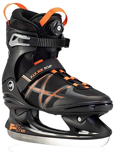 K2 Skates Herren Schlittschuhe F.I.T. Ice Boa, black - orange, 25E0401.1.1.075