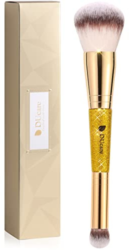 DUcare Foundation Pinsel - Kontur Bronzer Makeup Pinsel Double Ended Makeup Pinsel für Blending Liquid Powder Concealer Creme Kosmetik Blush Buffe