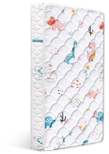 Ours à bulles Hochwertige Schaumstoff Matratze 60x120, Hochwertiger Weicher Mikrofaserstoff - Hypoallergen, 13 cm Starke Und Weiche Kindermatratze, Ungiftige Babymatratze Nach Öko-Tex Standard 100.