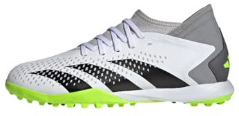 adidas Unisex Predator Accuracy.3 Turf Boots, Cloud White/Core Black/Lucid Lemon, 5 UK