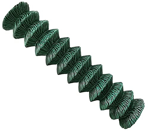 V2Aox Valla de malla de alambre, rollo de valla de jardín, color verde, 80 cm, 100 cm, 125 cm, 150 cm, 15 m, 25 m, malla cuadrada (125 cm, 25 m)