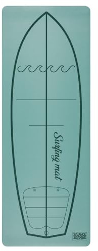 Balance Board Pro, Surfing Mat - Surf Training Pop Up - Verbessern Sie die Pop-Up Technik - Surfbrett - Yogamatte für Surfer - Umweltfreundlich Rutschfest (Mustard Green)