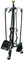 Crisalide® Set Attrezzi Camino in Ferro Battuto, 4 Pezzi - Elegante e Robusto, Strumenti per Caminetti, Pulizia Caminetti (57 CM)