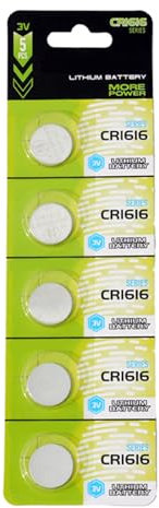 kwoifioy 10pc/5pc CR1620/CR1632/CR1616 3V Batterie al litio ad alte prestazioni batterie al litio per telecomandi piccoli dispositivi