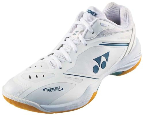 YONEX Power Cushion 65 Z4 Men - Scarpe da badminton con ammortizzazione Power Cushion+, bianco, 47 EU