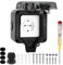 Aussensteckdose Wasserdicht Außensteckdose IP66 Wasserdichte Outdoor Steckdose Feuchtraum Steckdose Aufputz Abschliessbar Aussen Steckdose Klappdeckel für Indoor Outdoor Gärten Schwimmbad Aussenbereic