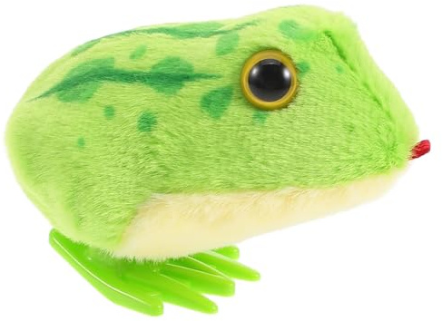 Mikinona Wear-resistant Clockwork Frog for Boy Girl Simulated Hopping Animal Plaything to Encourage Crawling and Motor Skills Development Year Gift for Boy Girl Year